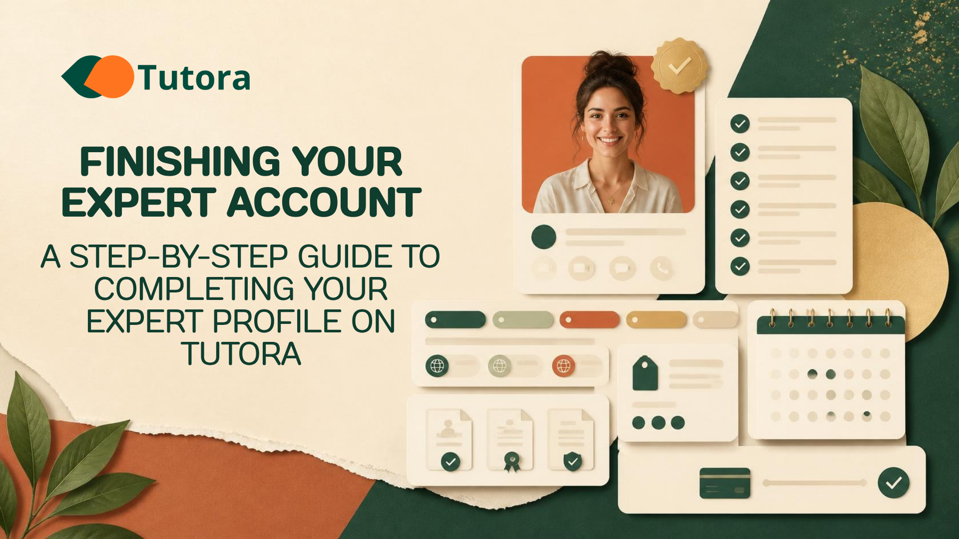 Tutora blog cover: Finishing Your Expert Account: The Complete Checklist