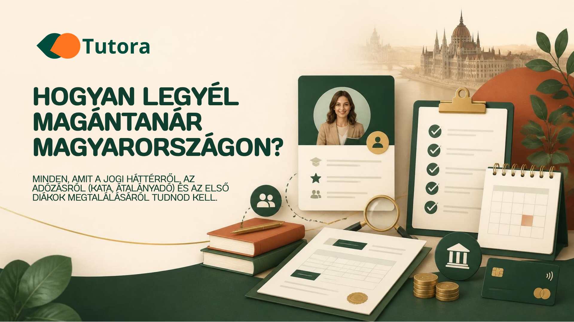 Magántanár dolgozik egy diákkal Magyarországon