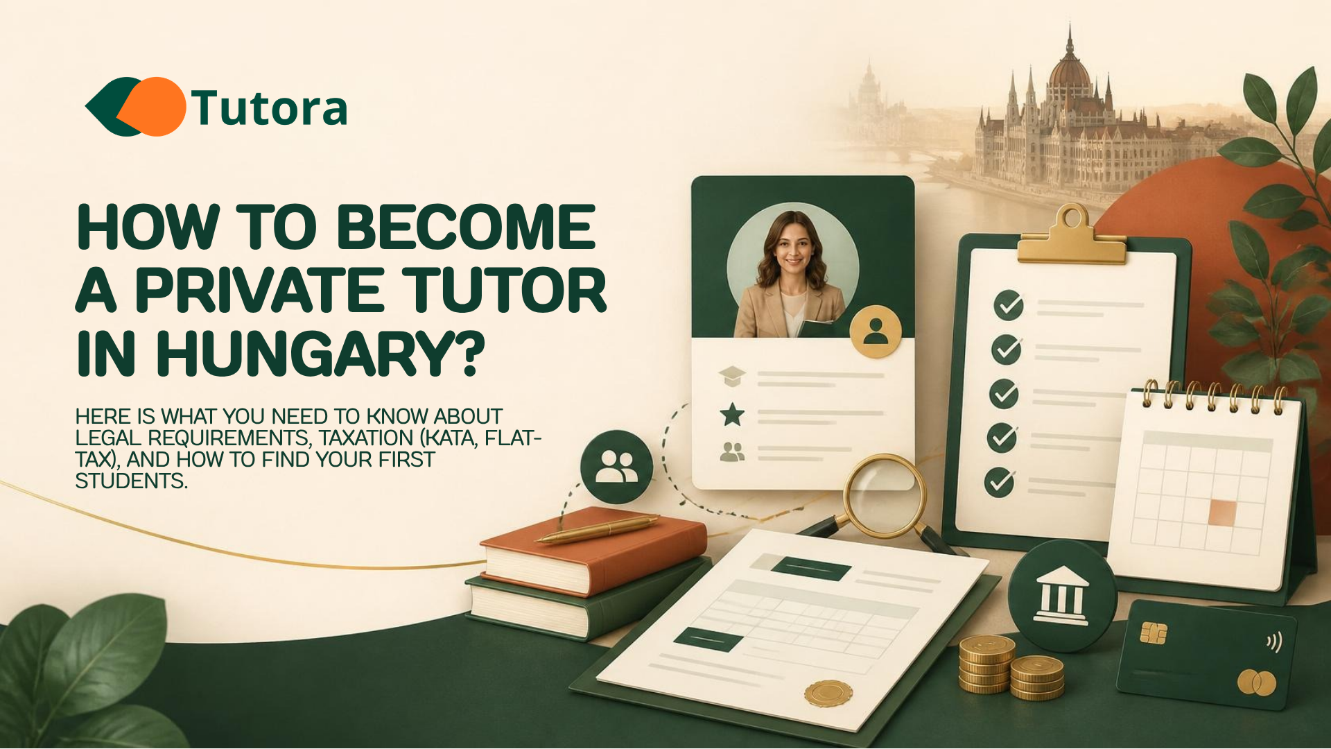 Private tutor working with a student in Hungary