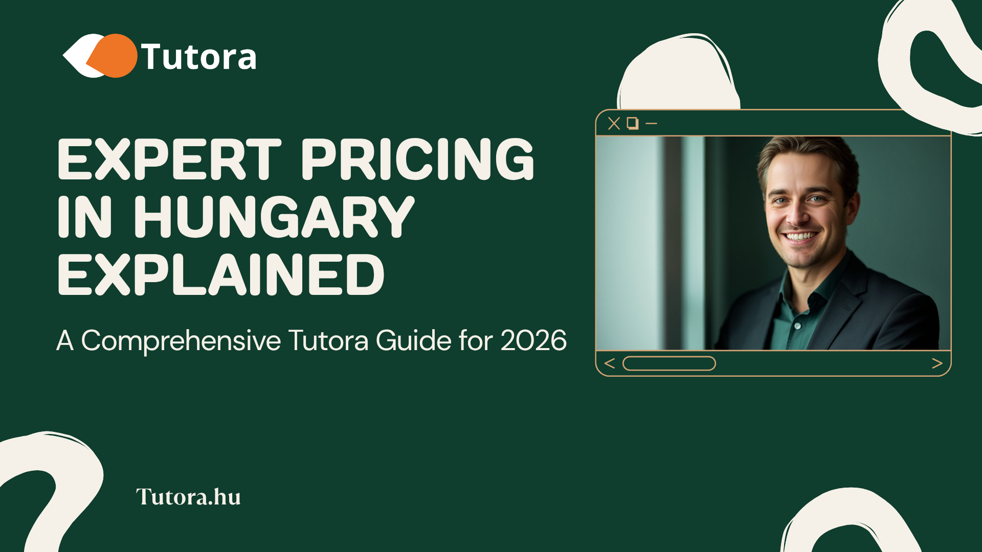 Illustration of Hungarian forints and a clock representing hourly expert pricing on Tutora