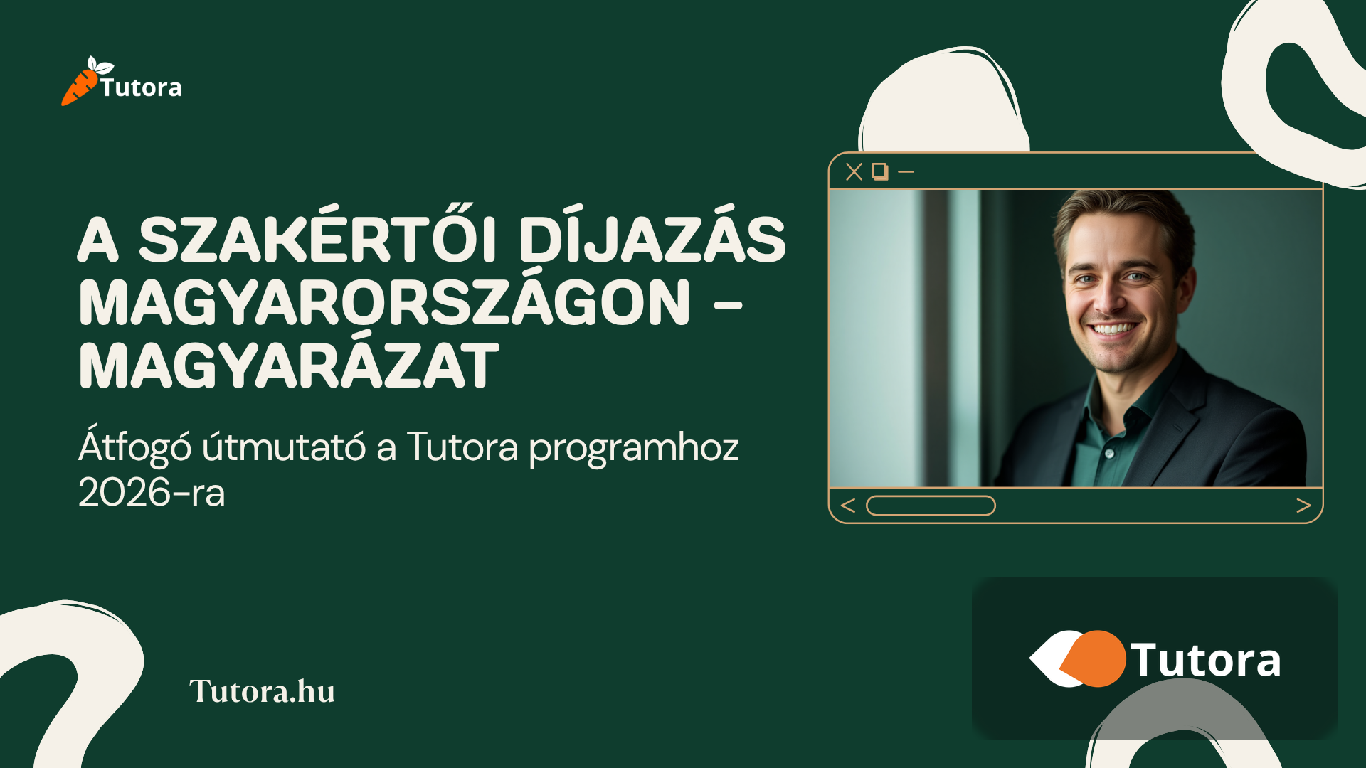 Illusztráció forinttal és órával, amely a szakértői óradíjakat mutatja be a Tutorán